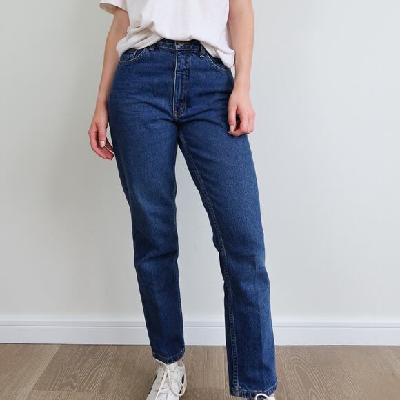 Vintage LA Blues Dark Wash Straight Leg Jeans Size 8P Classic Fit 100% Cotton - Picture 11 of 11